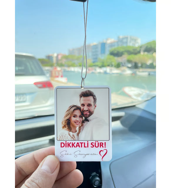 Kişiye Özel Fotoğraflı Araç Süsü