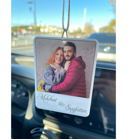 Kişiye Özel Fotoğraflı Araç Süsü